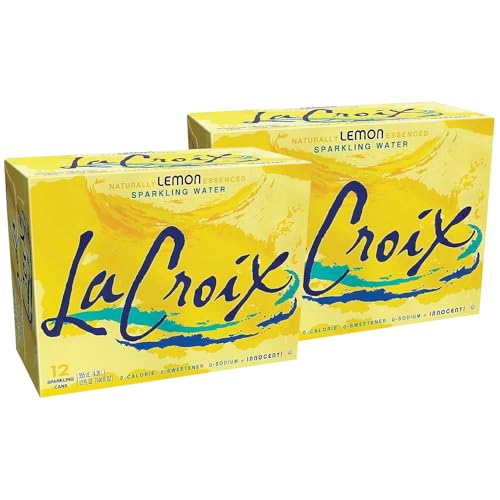 LaCroix Lemon Sparkling Water, 12 oz., 24/Carton (NAV40130)