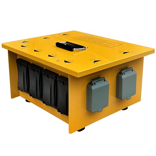 Power Distribution Box Temporary Distribution Box 50 Amp/30Amp 125/250V Waterproof IP67 with Multiple GFCI Outlets L14-30P and SS2-50P Inlet for Industrial and Commercial Use