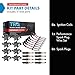 TRQ Ignition Coil & Spark Plug Kit 17 Piece Iridium Plugs Compatible with 1999-2007 Chevrolet Silverado Suburban GMC Sierra Yukon 1500 2500 Tahoe Avalanche 1500 3500 Cadillac Escalade Hummer H2