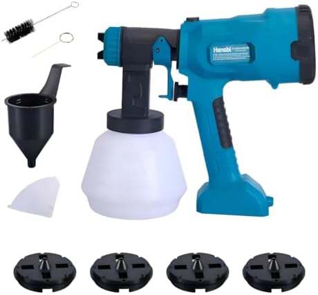 Hanabi Pistola de Pintura Eletrica 110V Profissional 960W 1000ml ...