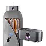 Elektrischer Mini Trockner Mit Automatischer Zeitschaltuhr, Faltbarer Tragbarer Trockner Klein mit Fernbedienung Für Wohnungen, Häuser Und Reisen (grau)