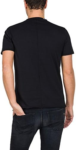 Replay Pure Cotton Crew-Neck Men's T-Shirt, Navy