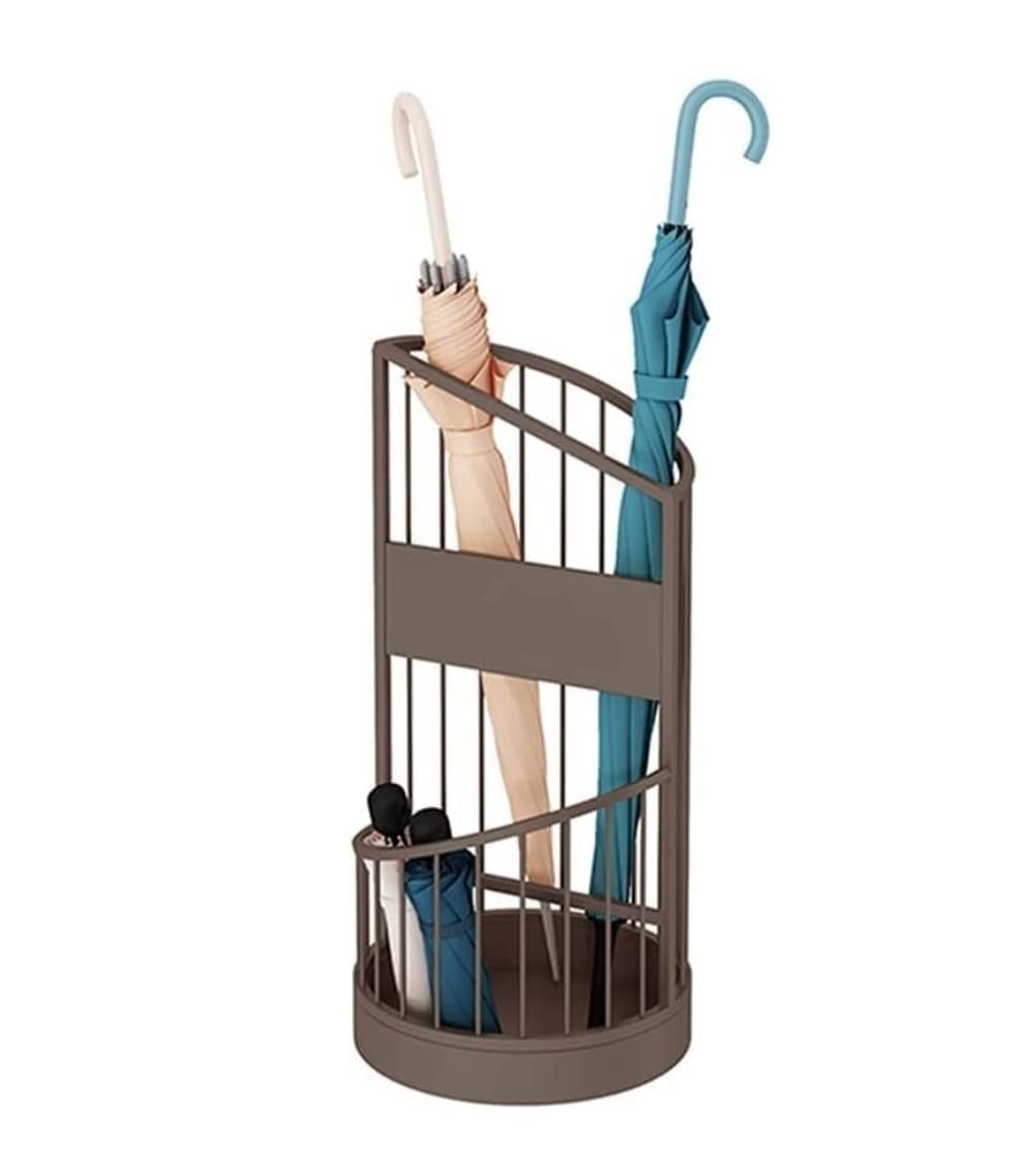 BHFPFZA 2-Tier Metal Umbrella Stand with Integrated Storage, Perfect for Home, Office, Hotel & Entryway nization - Stylish & Functional Design