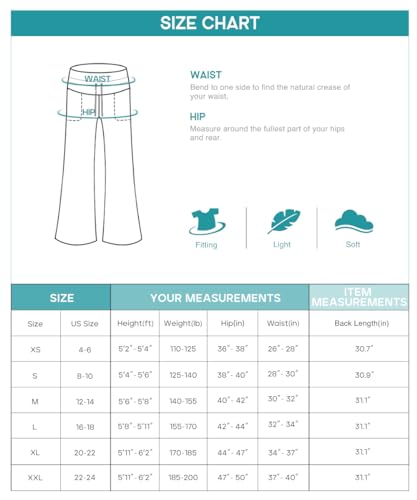 Heathyoga Calça de moletom feminina de perna larga com bolsos, cintura alta, para ioga, confortável,