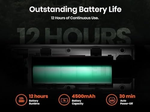 MiLESEEY TNV10 Pro Handheld Wärmebildkamera Jagd, mit 256x192 (25Hz) @12μm Wärmebildobjektiv und Fotos und Videos aufnehmen, 5 Forscher (11mm)