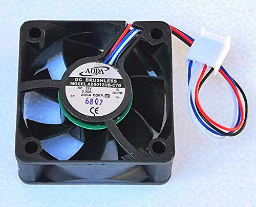 Zyvpee® 50x50x20mm AD5012UB-C7B 5cm 12V 0.3A 4Wire Case Fan
