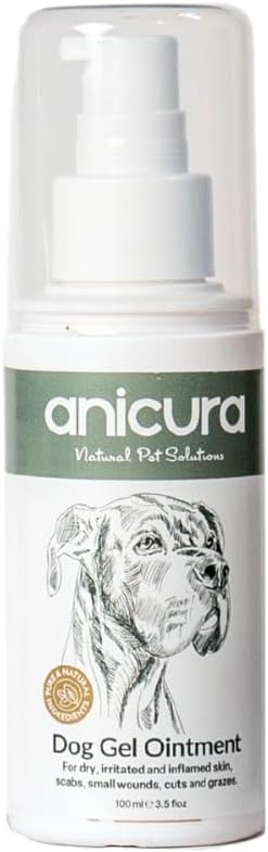 Anicura Natural Dog Gel Ointment 100ml – Soothing Relief for Dry, Itchy Skin, Hot Spots, Eczema & Allergies – Reduces Redness, Scratching & Discomfort – Gentle, Nourishing Skin Care
