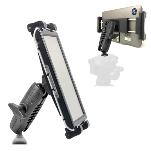 Universal HDX Tablet Camera Zoom Video Record Periscope Conference Tripod Holder Mount with Dual 360° Swivel Adjust Joint for 7-12-inch Tablets like Apple iPad Pro Air Mini, Galaxy Tab S E A & Surface