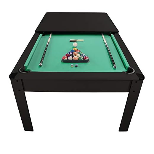 Billard Américain Harmony 6Ft - 206,5 x 116,5 x 80 cm - avec accessoires et plateau dinatoire