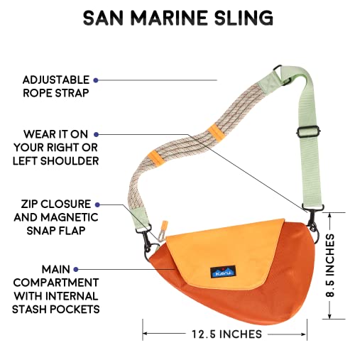Kavu San Marine Sling Rucksack Adjustable Rope Bag - Russet Valley #TOP5