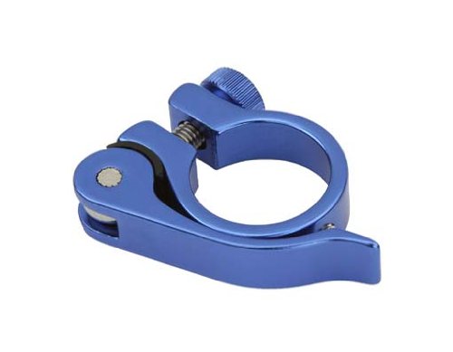 Alloy Seat Post Clamp Outer Diameter 28.6mm Quick Release, Multiple Colors (Blue)
