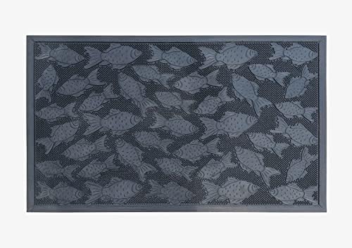 A1 Home Collections A1HC Rubber Pin Welcome Door Mats 24"x36" for Outdoor Entrance, Fun Designed Doormat, Welcome Mats for Front Door Non-Slip Backing Rubber Doormat for Indoor Outdoor Use