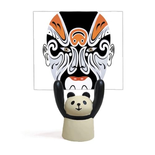Support opéra de Pékin Changbanpo et figurine décoration de panda pour salon et bureau