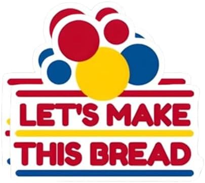 eDesign 2-Pack Lets Make This Bread Funny Hardhat Sticker Decal Vinyl - 4 Inches - Toolbox Stickers for Car Truck Van Window Bumper Laptop Tablet Cup Tumbler Water Bottle and Any Smooth Surface image 4