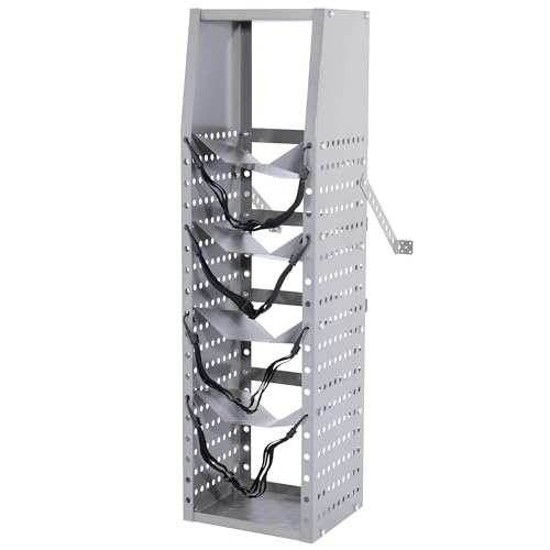 GAMINA KAVISI Refrigerant Tank Rack, Cylinder Tank Holder Rack Shelving Storage 264lb Load Capacity, Refrigerant Cylinder Racks for Freon, Gases, Oxygen, Nitrogen, 14.6''Lx12.9''Wx51.77''H