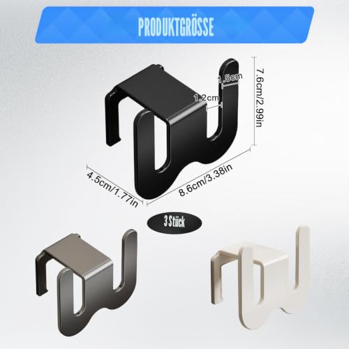 CHAOTEMAI 3 Stück Shoe Rack Schuhorganizer Hängeorganizer Organizer Bad Schuhaufbewahrung Schuhregal Metall Schuhhalter Wand Schuhregal Tür Hängend Wandmontage Schuhhalter Schuh Aufbewahrung