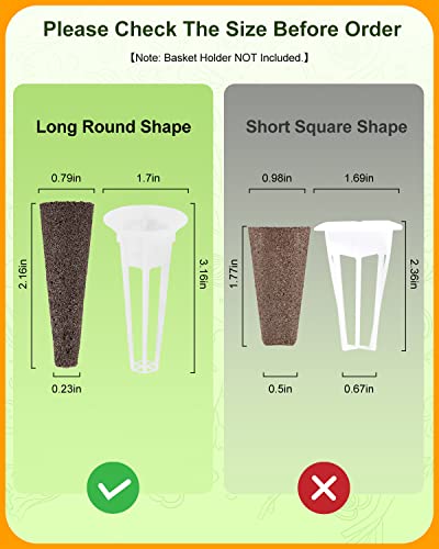 80 PCS Grow Sponges for Hydroponics, Replacement for AeroGarden Seed Pods, Hydroponic Sponges, Root Growth Sponge for Indoor Gardening System(No Seeds) (80pcs)