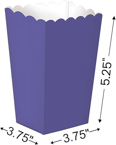 Miniatura 4 de Amscan Pequeñas cajas de palomitas de maíz, 5 14" X 3 34", rosa