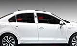 MaxMate Made in USA! Compatible with 2011-2018 Volkswagen Jetta 4PC Stainless Steel Chrome Pillar Post Trim