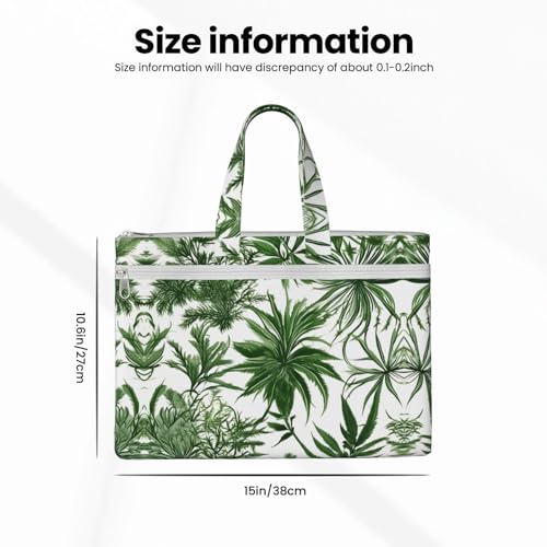 Flowering Herbs Canvas Document Bag Briefcase For Professionals And Executives4