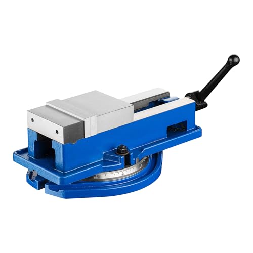 Mordaza de precisión para máquinas 100mm Base giratoria 360° Tornillo de banco Taller Exactitud