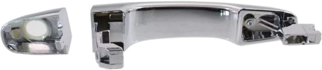 For Pontiac G8 2008 2009 Exterior Door Handle Front, Driver Side Chrome | With Key Hole | Trim: Base/GT/GXP | GM1310182 | 92214647