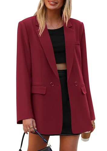 PRETTYGARDEN Fall 2025 Blazers for Women Business Casual Long Sleeve