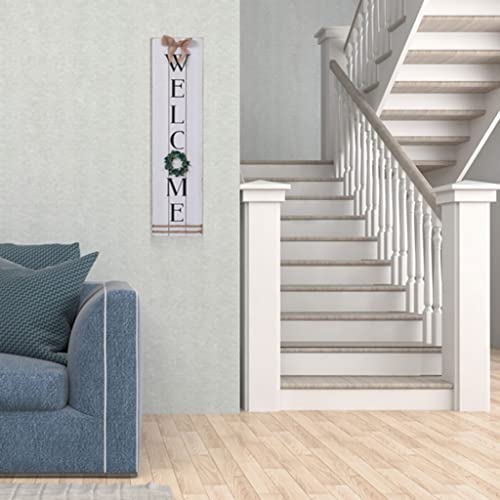 Zch Halloween Hanging Sign, Welcome Sign Can Be Hung, Vertical Wall Decor, Wooden Home Wall Decoration, For Front Door Porch Farmhouse Outdoor Indoor #TOP3