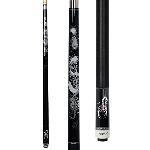 Cueelf Pool Cue Stick,Billiard Cue Sticks With Hard Case Low Deflection Shaft Professional Billiard Pool Cues Sticks 19.5-21 Oz Cue Stick #TOP1