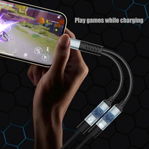 Mugteeve USB-C Audio and Charging Splitter Adapter Cable 1 in 2 Out by Mugteeve - Used condition - Image 4