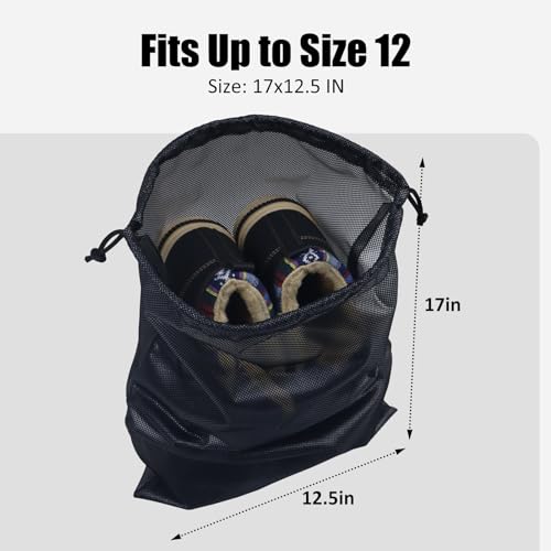 Gloppie GSB02-BK-1PACK Shoe Bags For Travel Shoe Bag Travel Shoe Bags thumb #1