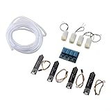 Pumixiy DIY Bewässerungsset mit Feuchtigkeitssensor 4-Wege-Automatisches Pflanzenbewässerungsgerät für Gartenblumen Selbstbewässerungssystem UK Kompatibel mit 5 V für Relais