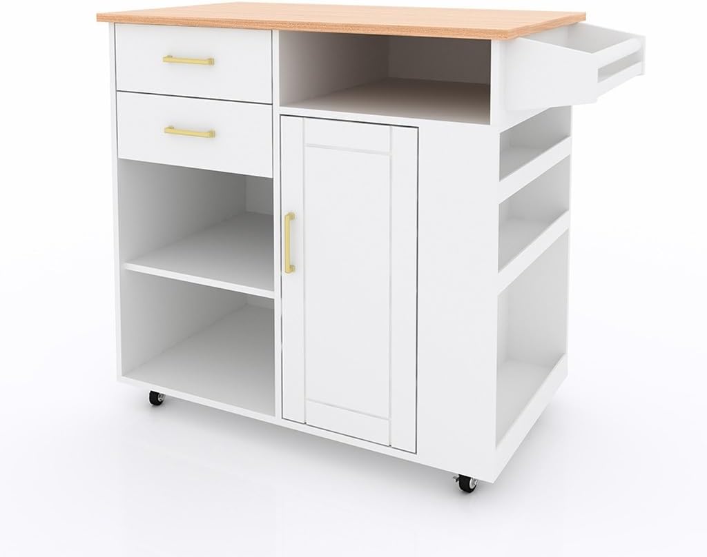 Kitchen Mobile Dining Trolley Multi-Layer Multi-Functional Storage Storage Sideboard Household Shelves Workbench