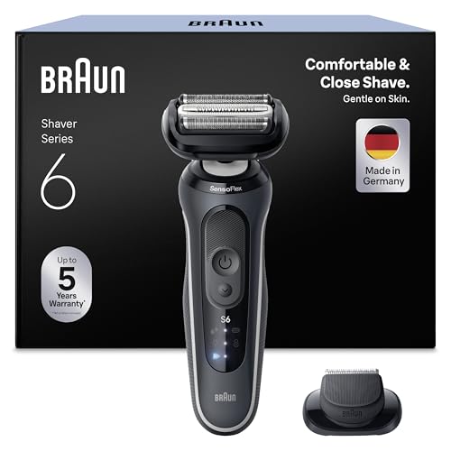 Braun Afeitadora Eléctrica Hombre Series 6, Máquina De Afeitar En Seco Y En Mojado, 2 Modos De...