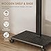 Neothm Rolling TV Stand Portrait for 65 70 75 Inch TVs, Tilt and Swivel Mobile TV Cart on Wheels up to 110 Lbs, 6 Height Adjustable PortableTV Stand, Max VESA 600x400mm