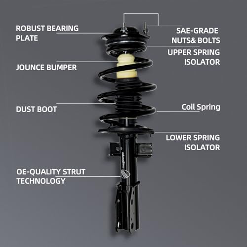 magicarpet Front Complete Strut & Coil Spring Assembly for Chevrolet Traverse[2009–2012], GMC Acadia[2007–2012], Buick Enclave[2008–2012], Saturn Outlook[2007-2010] -2 Year Manufacturer Warranty by magicarpet - Image 6