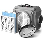 Abestorm Air Scrubber with 3-Stage Filtration, 16 Inch Inlet, Commercial Stackable Negative Air Machine with MERV-10 Filter, HEPA/Activated Carbon Filter for Damage Restoration, 550 CFM