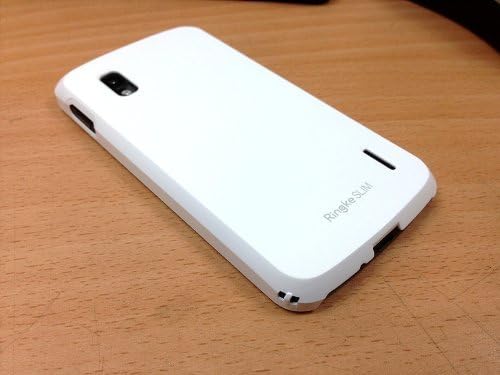Nexus 4 Case - Ringke SLIM Case [LF WHITE][Better Grip] Premium Dual Coated Hard Case Cover for Google Nexus 4 - ECO Package