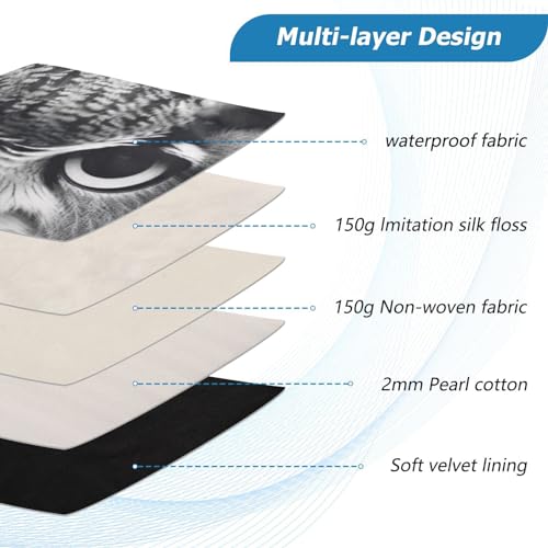 Funda para laptop de 13 a 14 pulgadas con diseño de búho miniatura 4