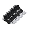 PUMA Men's 8 Pack Low Cut Socks, Black Combo, 10-13