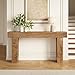 LITTLE TREE 63 Inches Long Console Table for Entryway, Sofa Table Behind Couch, Wooden Entry Table Foyer Hallway Table, Industrial Console Sofa Table for Living Room, Oak Color