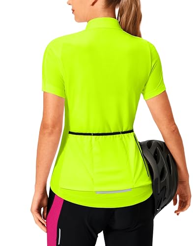 Biking Tops With Rear 3+1 Pockets Road Mountain Riding(fluor