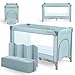 KikkaBoo Lettino da Campeggio SO GIFTED, Culla Neonato da Viaggio 120x60 cm,...