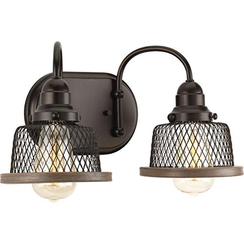 Tilley Collection 2-Light Coastal Bath Vanity Light Antique Bronze