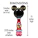 Little Kids Disney Mickey Mouse Light and Sound Musical Bubble Wand, Includes Bubble Solution, Multi (20511)