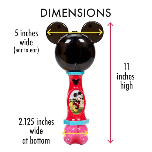 Little Kids Disney Mickey Mouse Light and Sound Musical Bubble Wand, Includes Bubble Solution, Multi (20511) by Little Kids - Image 5