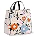 Kate Spade New York Portable Soft Cooler Lunch Bag with Silver Insulated Interior Lining and Storage Pocket, Floral Garden