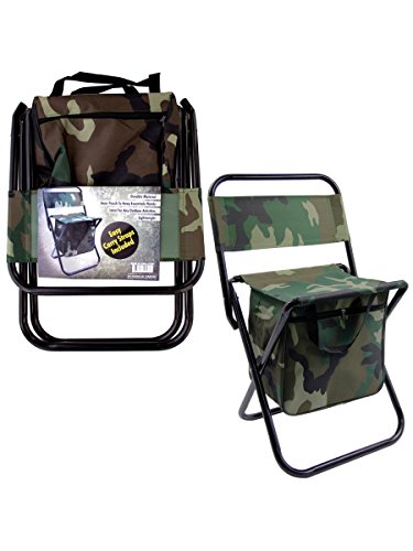 Kole Imports OC307 Foldable Chair with Compartments