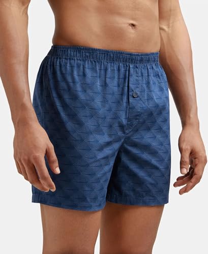 Image of Jockey 8222 Men's Super Combed Mercerized Cotton Woven Printed Inner Boxers with Ultrasoft and Durable Inner Waistband (Pack of 2)
