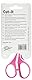 Wedo 9755009 Edelstahlschere Cut-it (13 cm gebürstet, Spezialschliff ergonomische Softtouch-griffe) pink/weiß